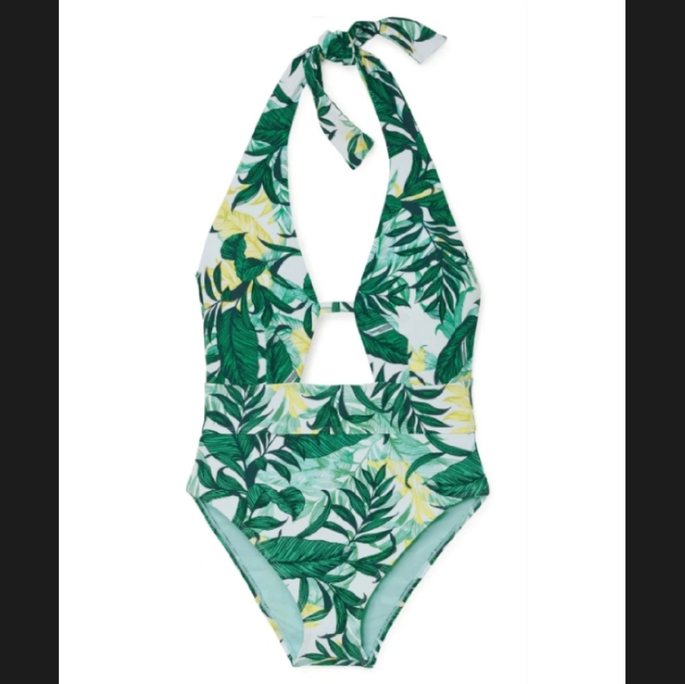 Swimwear for Women Brand Adore Me, color Green (Print), sizes M and XL
